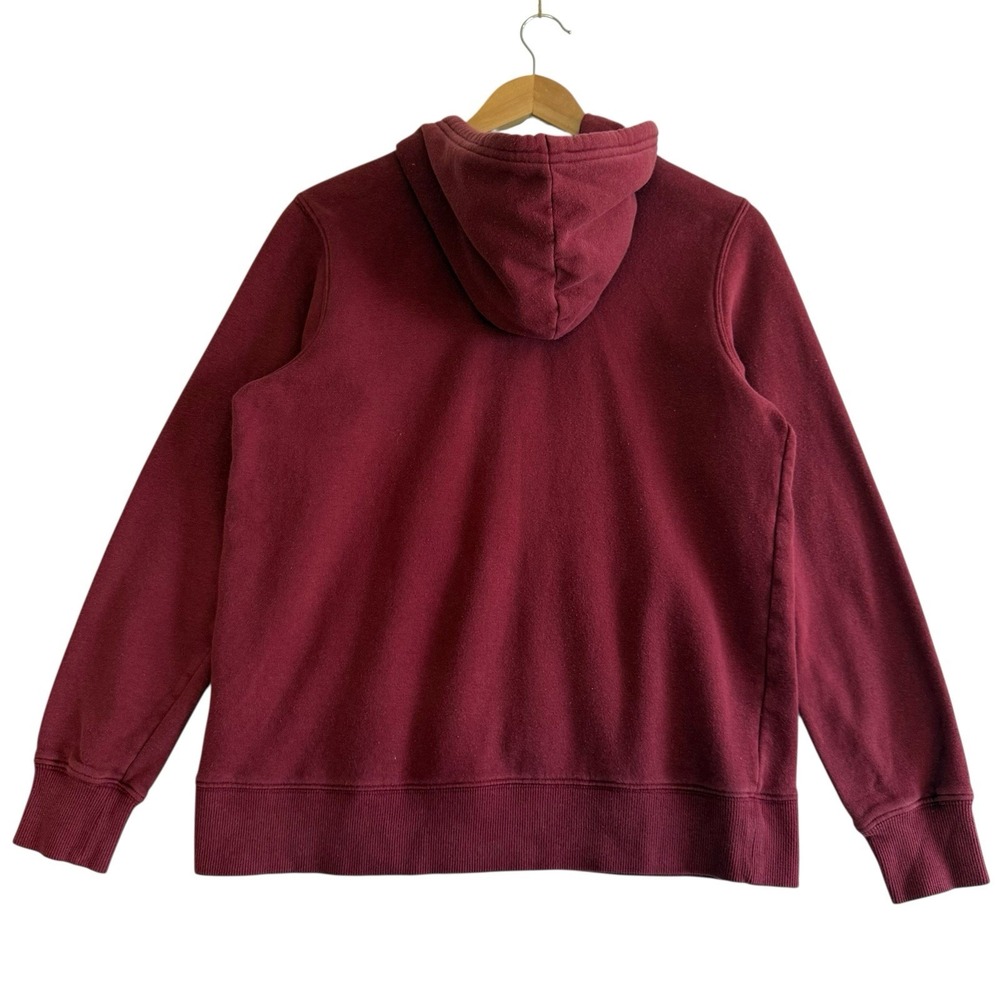 The North Face Half Dome Red 70% Cotton Long Sleeve Hoodie Sweatshirt Sz M  #492 - Picture 2 of 9
